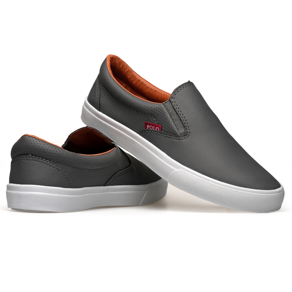 Tênis Masculino Iate Polo Slip On Moderno Estiloso Confortável Tenis masculino Casual iate slip on