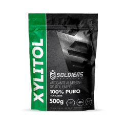 Xylitol 500g 100% Puro Soldiers Nutrition Ingrediente Natural Adoçante Alimentação Saudável