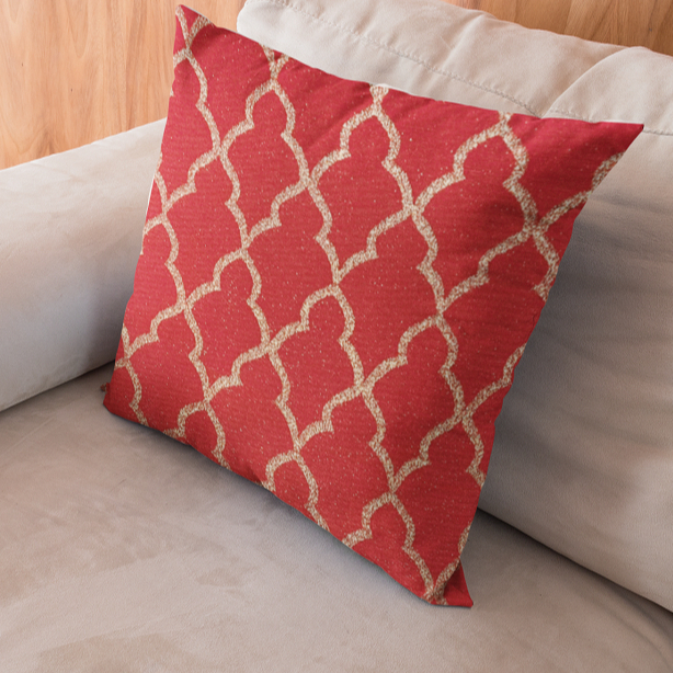 1 Capa de Almofada 45 x 45 Decorativa Natal Natalina Promoção Queima De Estoque Lurex Luxuosa Vermelha E Verde