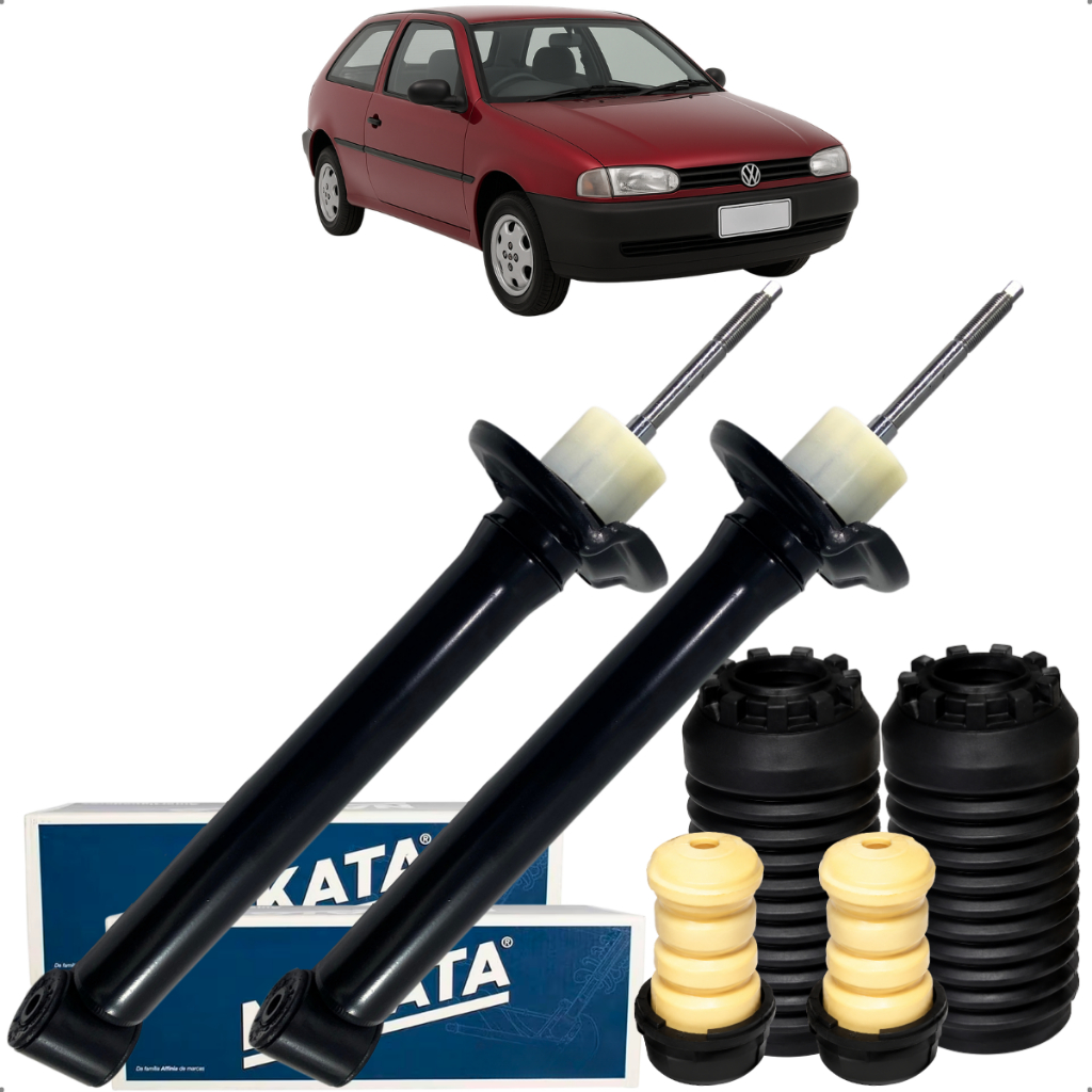Kit Amortecedor Traseiro Batente Coifa Vw Gol G2 1995 1997