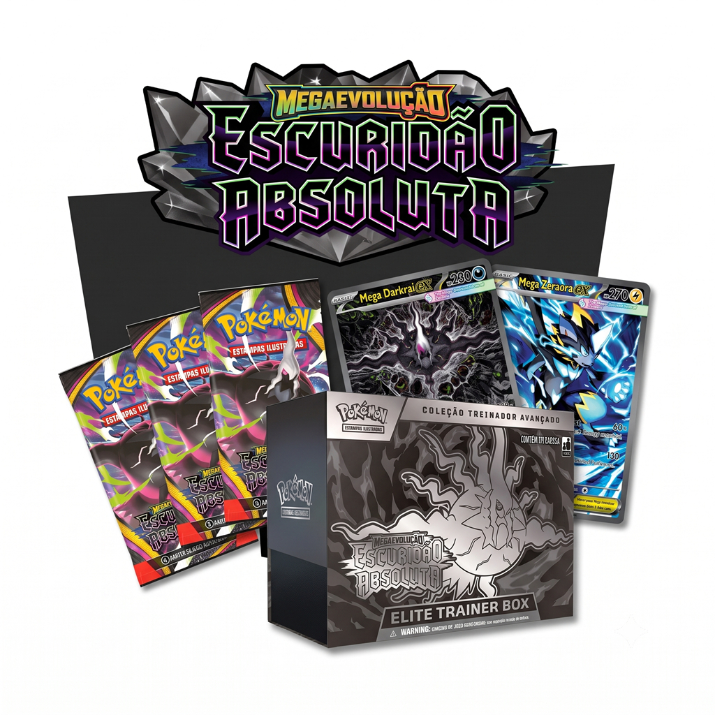 Kit de Cartas Avulsas Pokémon Escuridão Absoluta com até 50 cartas a escolha