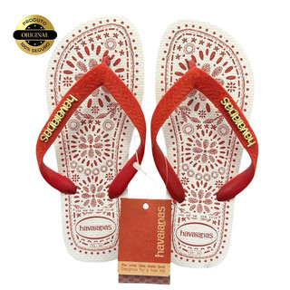 Chinelo Havaianas Feminino Original Top Bordado Macia Farm Conforto Lançamento