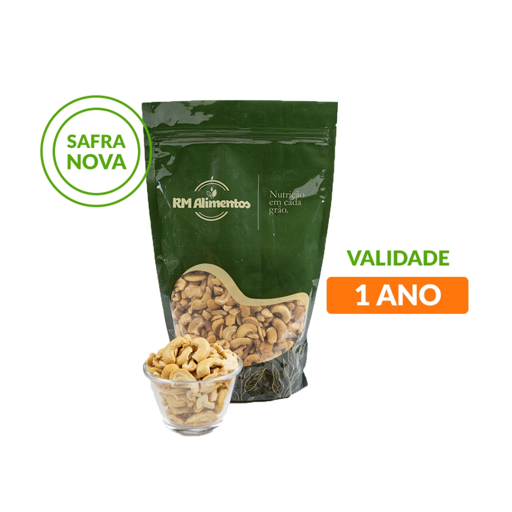 Castanha de Caju Torrada Com e Sem Sal