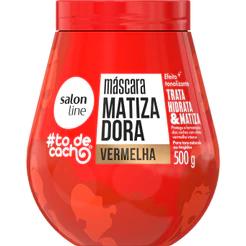 Máscara de Hidratação Matizadora Vermelha #todecacho Salon Line 500g