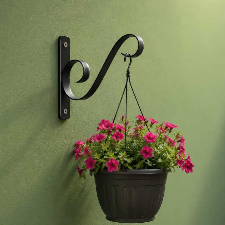 Suporte para Vaso de Planta de Parede em Ferro | Jardim, Varanda e Decoração