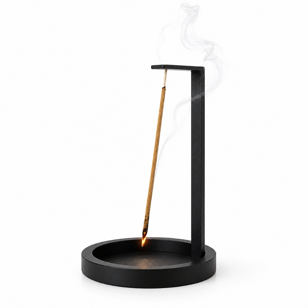 Imagem Incensário Invertido Cascata Porta Incenso Decorativo Suspenso Moderno Suporte Incenso Ambiente Relaxante