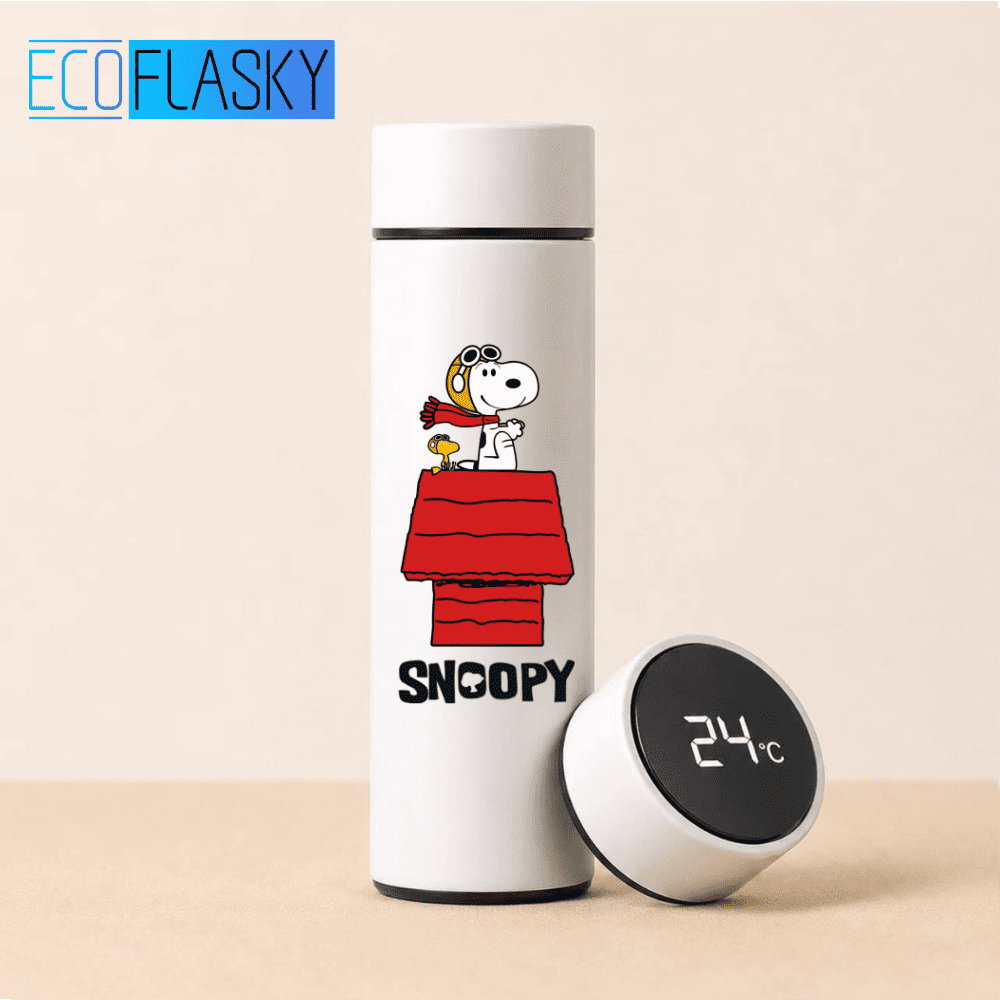 Garrafa Térmica Infantil Snoopy Aço Inox 500ml