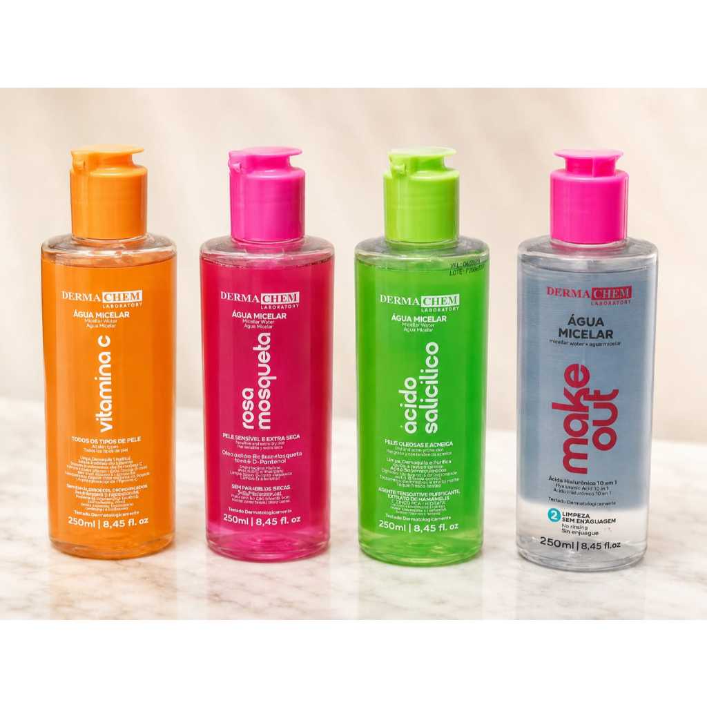 Água Micelar Ácido Salicílico Pele Oleosa 250ml Dermachem