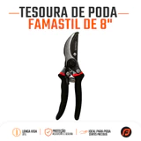 Tesoura de poda Famastil 8 polegadas