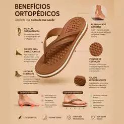 Chinelo Feminino ortopédico Anatômico Confortável Macio Leve Confortável Chinelo Para Esporão