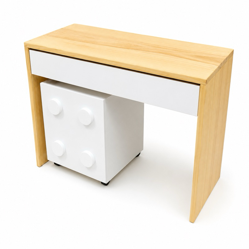Mesa Infantil de Atividades com Organizador LEGO | Mesa Montessori de Madeira para Estudo…