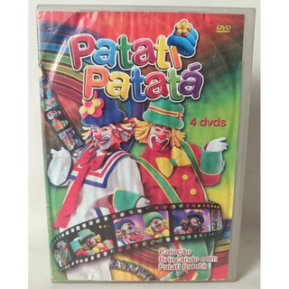 DVD Coleção Brincando com Patati Patatá com 4 DVDs Som Livre música desenho show infantil raridade clássico colecionador