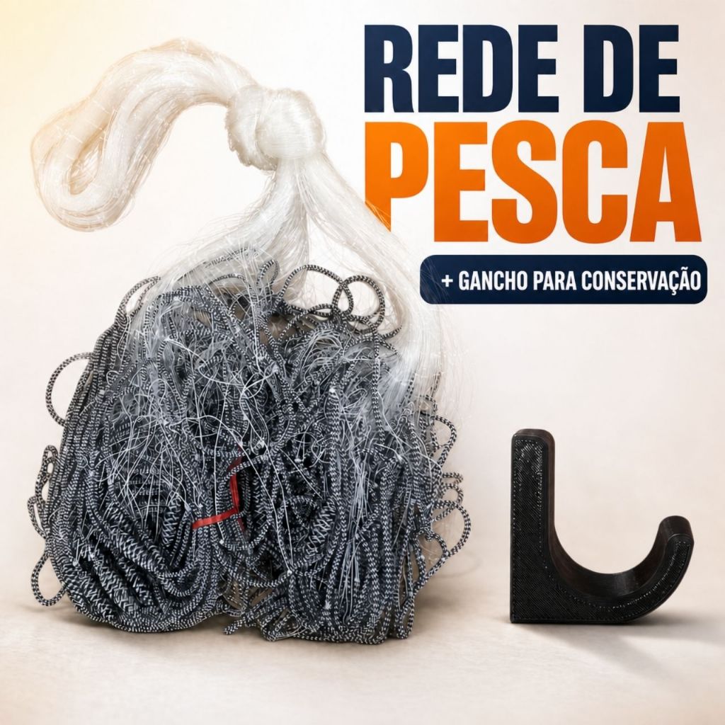 Rede de Pesca Profissional para Tilápia, Traíra, Corvina, Piau, Lambari – Alta Resistência