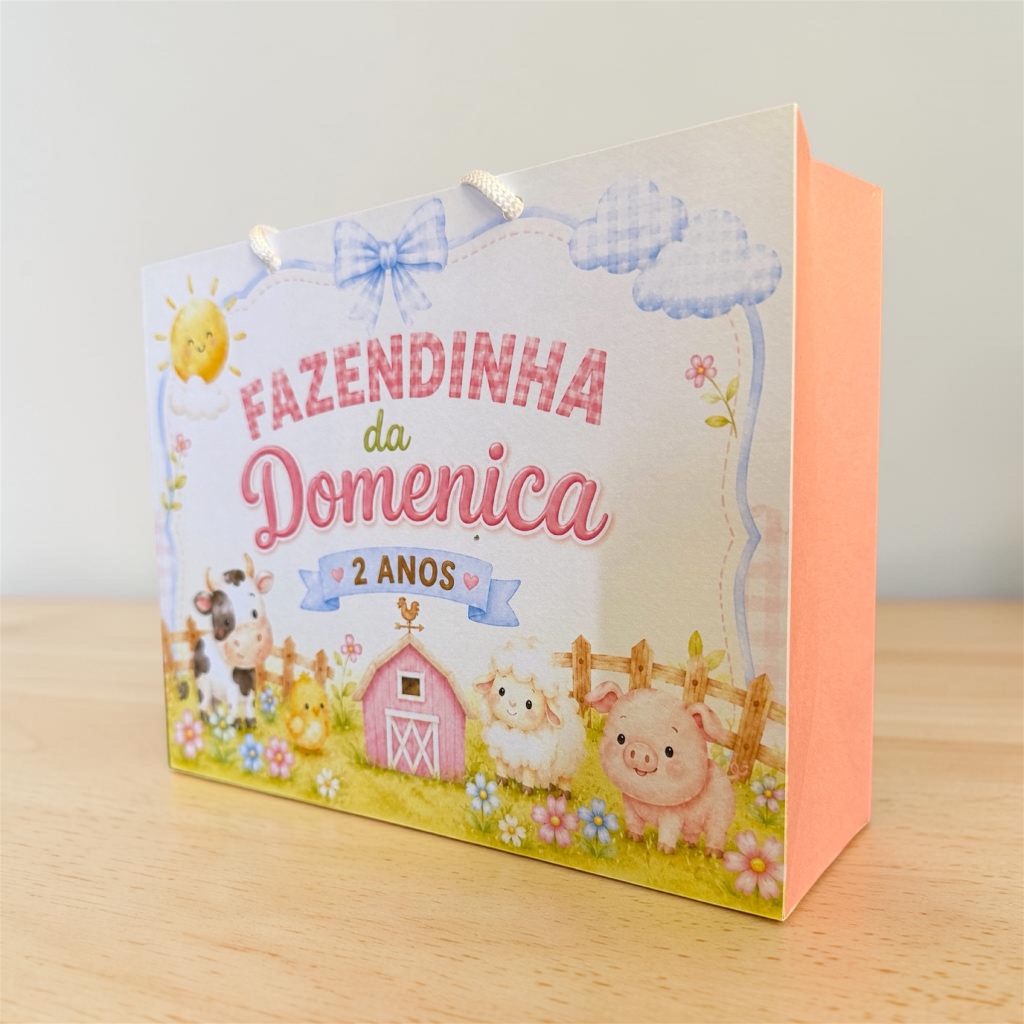 SACOLINHA FAZENDINHA Personalizado | Sacolinha | Lembrancinha | Mimos | Aniversário