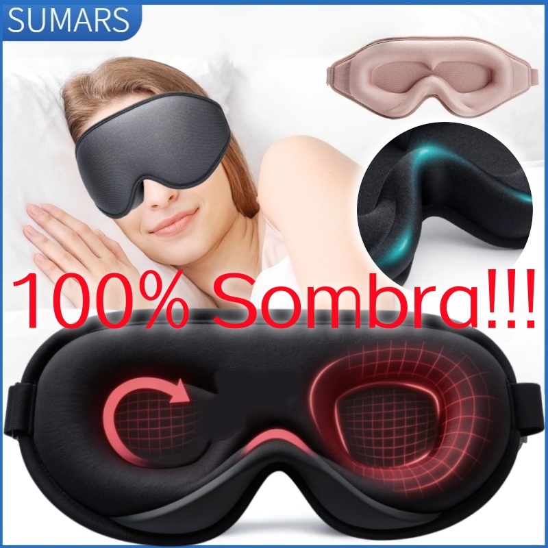 Máscara 3D de Espuma para Dormir Blackout