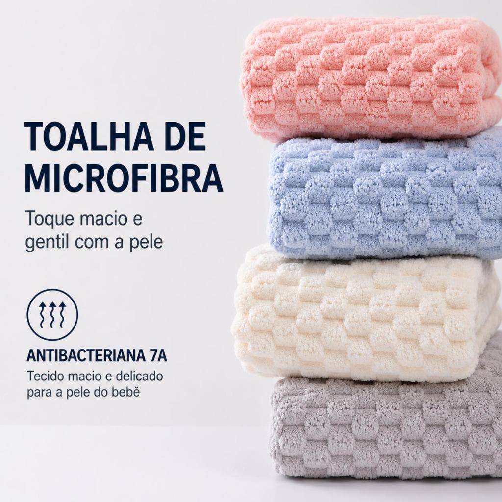 🔥【70*140CM】Banhão KIT Conjunto de toalhas de banho em fleece coral, de secagem rápida, altamente absorventes e grossas