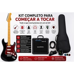 Kit Guitarra Tagima Tg530 Tw Series Preto + Kit Completo
