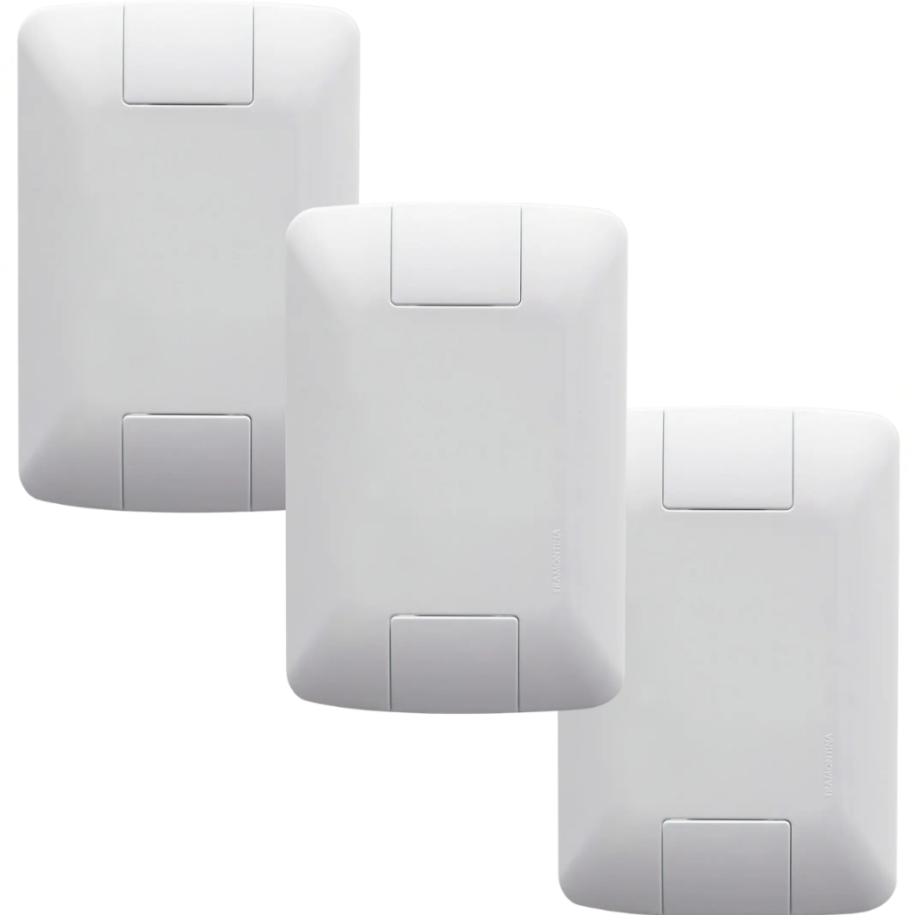 Kit 3 Tampo Cego 4x2 Espelho Placa Cega Aria Tramontina