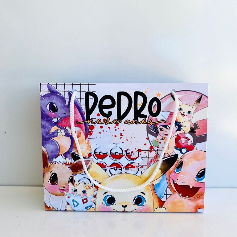 sacolinha pokémom sacolinha personalizada pokémom sacolinha aniversário tema pokemom sacolinha  festa lembrancinha