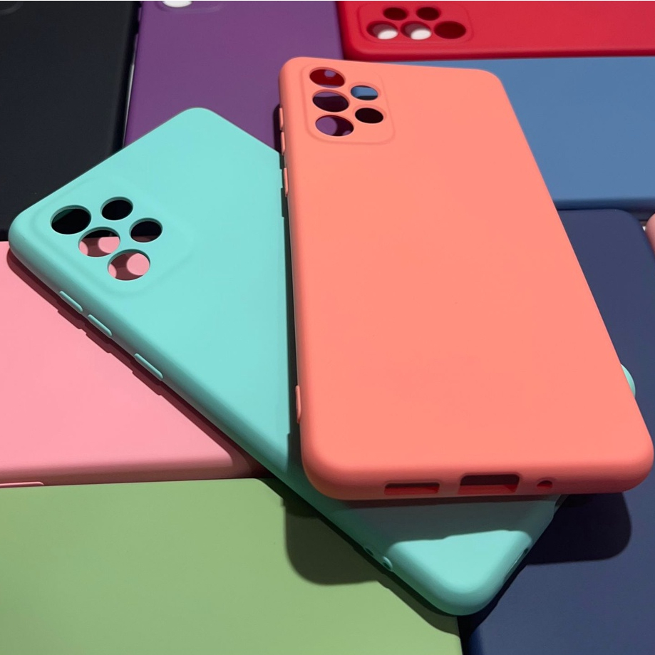 Case Capa para Samsung Galaxy A73 Silicone Proteção de Câmera Interior Aveludado Macia TPU Premium
