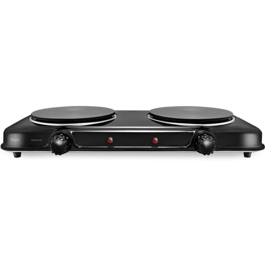 Fogão Elétrico Elgin Cooktop Portátil 2 Bocas 2000W 5 Temperaturas Elgin