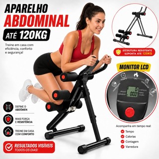 Aparelho Abdominal Profissional para Treino Completo com Display Contador LCD