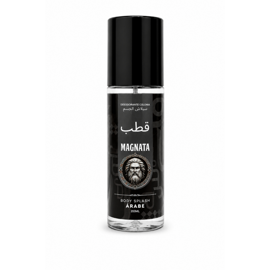 Body Splash Árabe Magnata Masculino 200ml | Perfume Oriental Amadeirado • Elegante • Alta Fixação