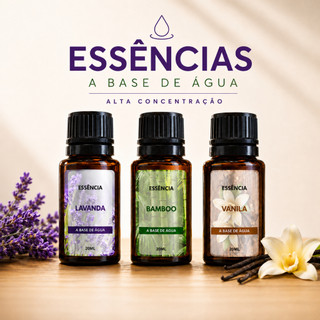Kit 3 Essências Para Umidificador Aromatizador e Difusor Elétrico 20ml
