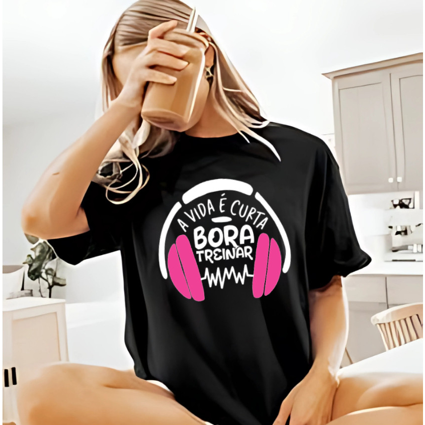 blusa feminina estilosa Plus Size  treino musculação Confortavel Larga Blusao camisa academia gym