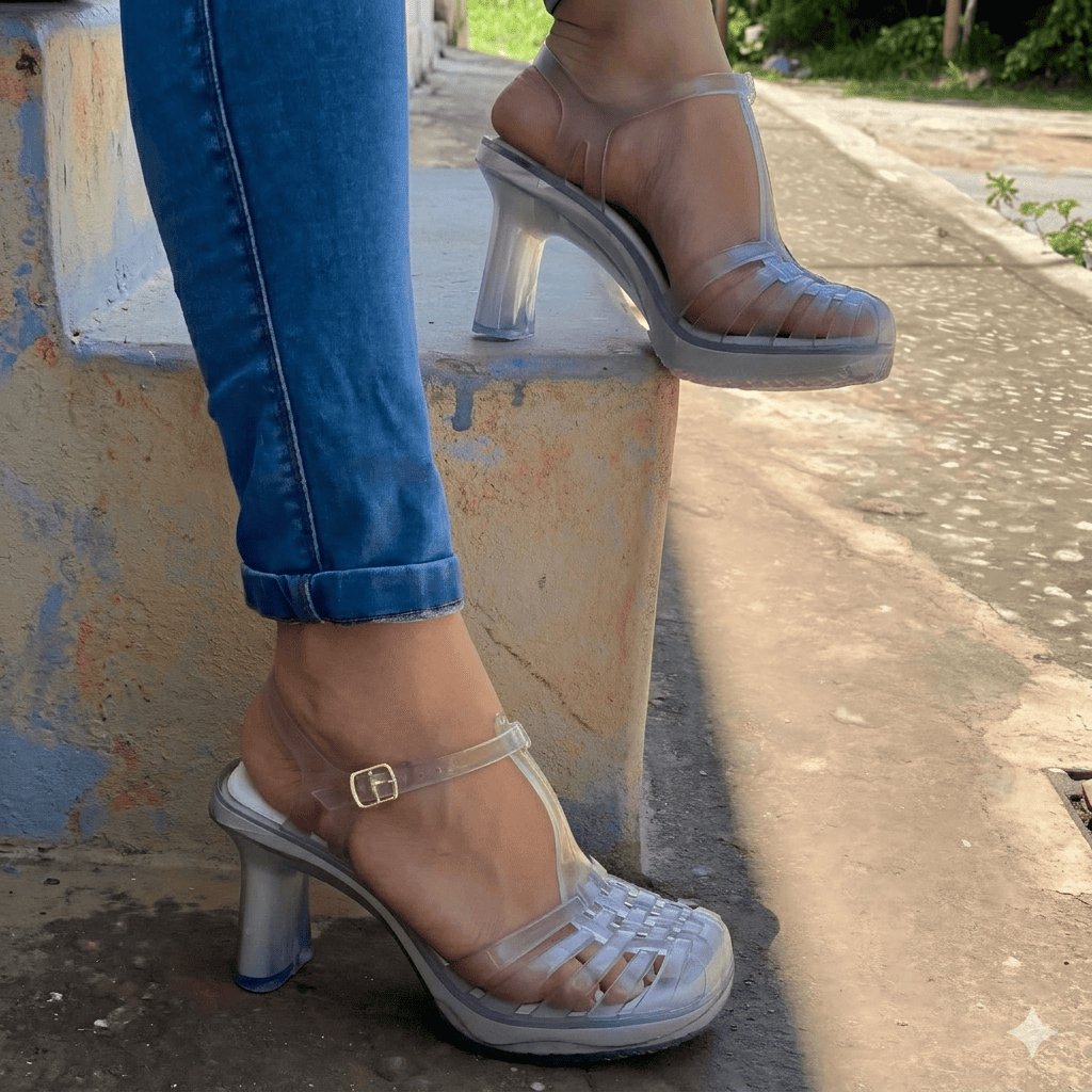 Sandália Feminina Salto 9 Cm Palmilha Confortável — imagem 2 de 2