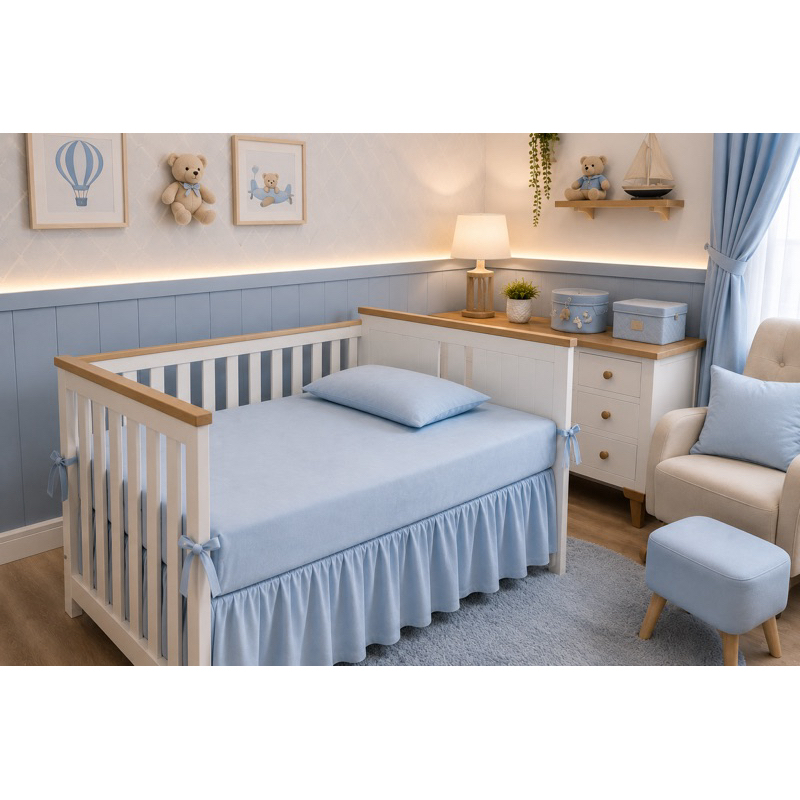 LENÇOL DE MANTA SOFT PLUSH PARA  BERÇO 2 PEÇAS