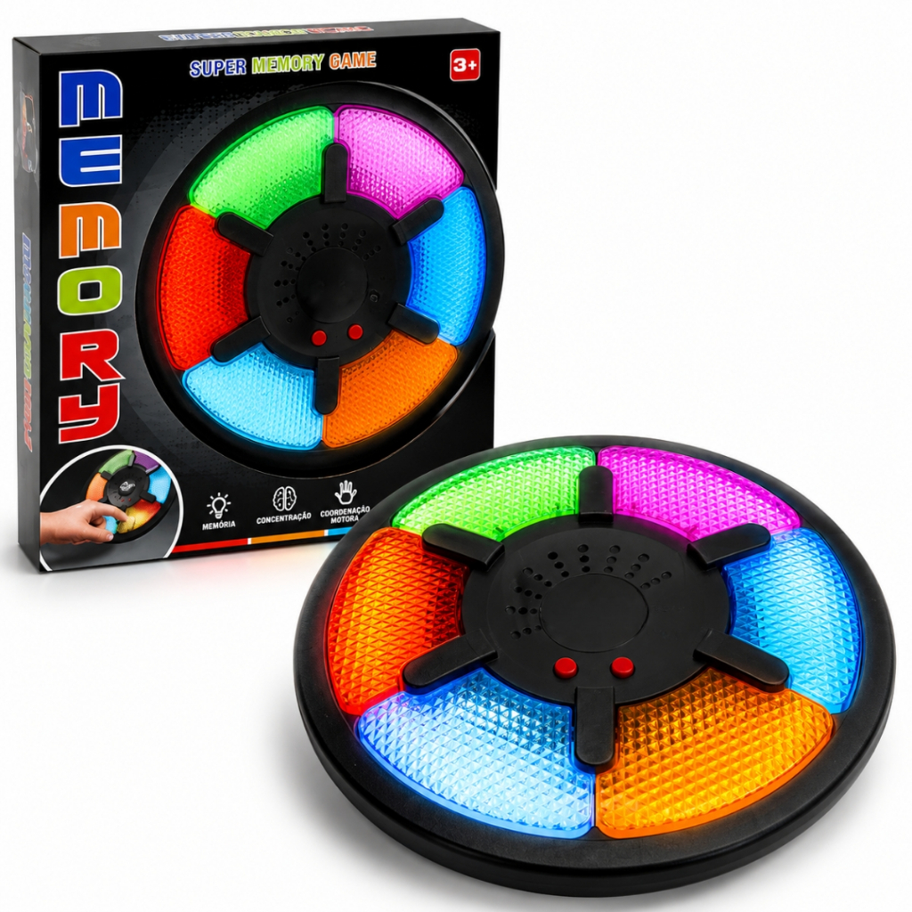 Brinquedo Jogo da Memória Eletrônico 6 Teclas - Castela