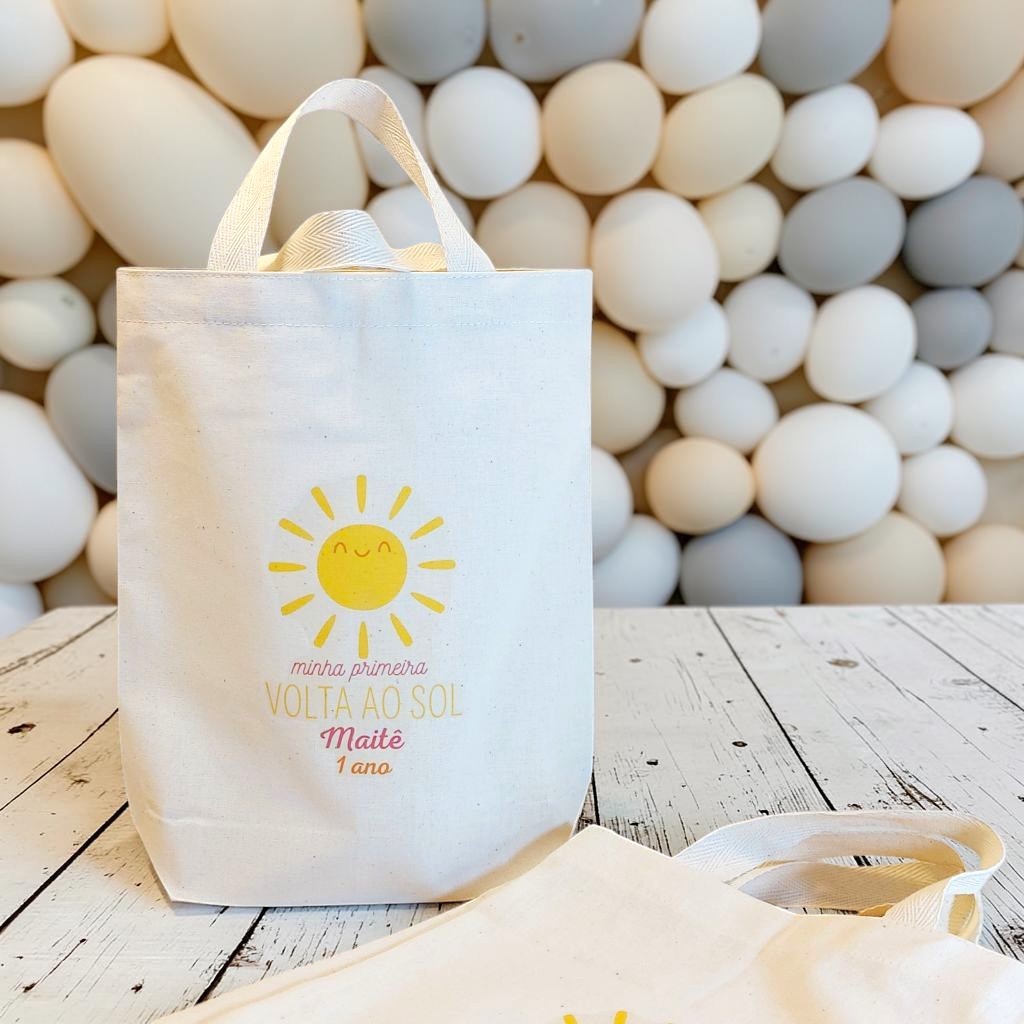 10+ Sacola Surpresa Primeira Volta ao Sol Lembrancinha Personalizada de Aniversário Infantil