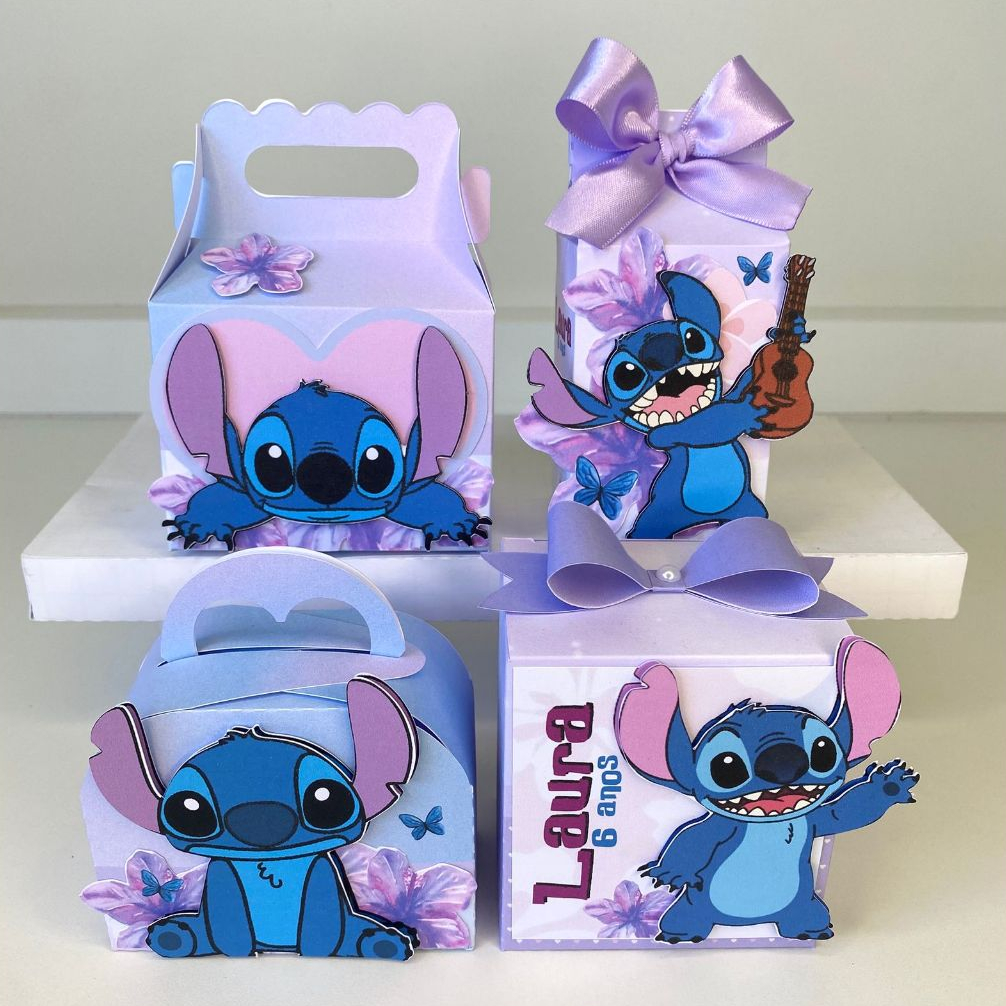 Kit Festa Stitch  | Lembrancinhas | Festa | Aniversário | Personalizados | Caixinhas