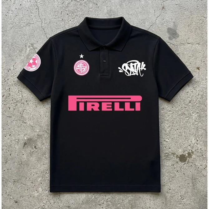 Camisa Polo Masculina Casual Premium Streetwear Gola Polo Preta Moda Masculina 100% Algodão Confortável