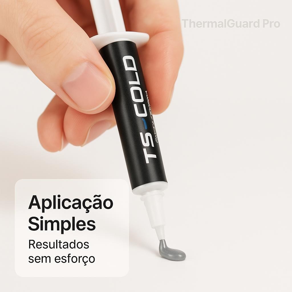 Implastec - Pasta Térmica  TS Cold - Alta Condutividade 10,5 w/m-k Proteção PC