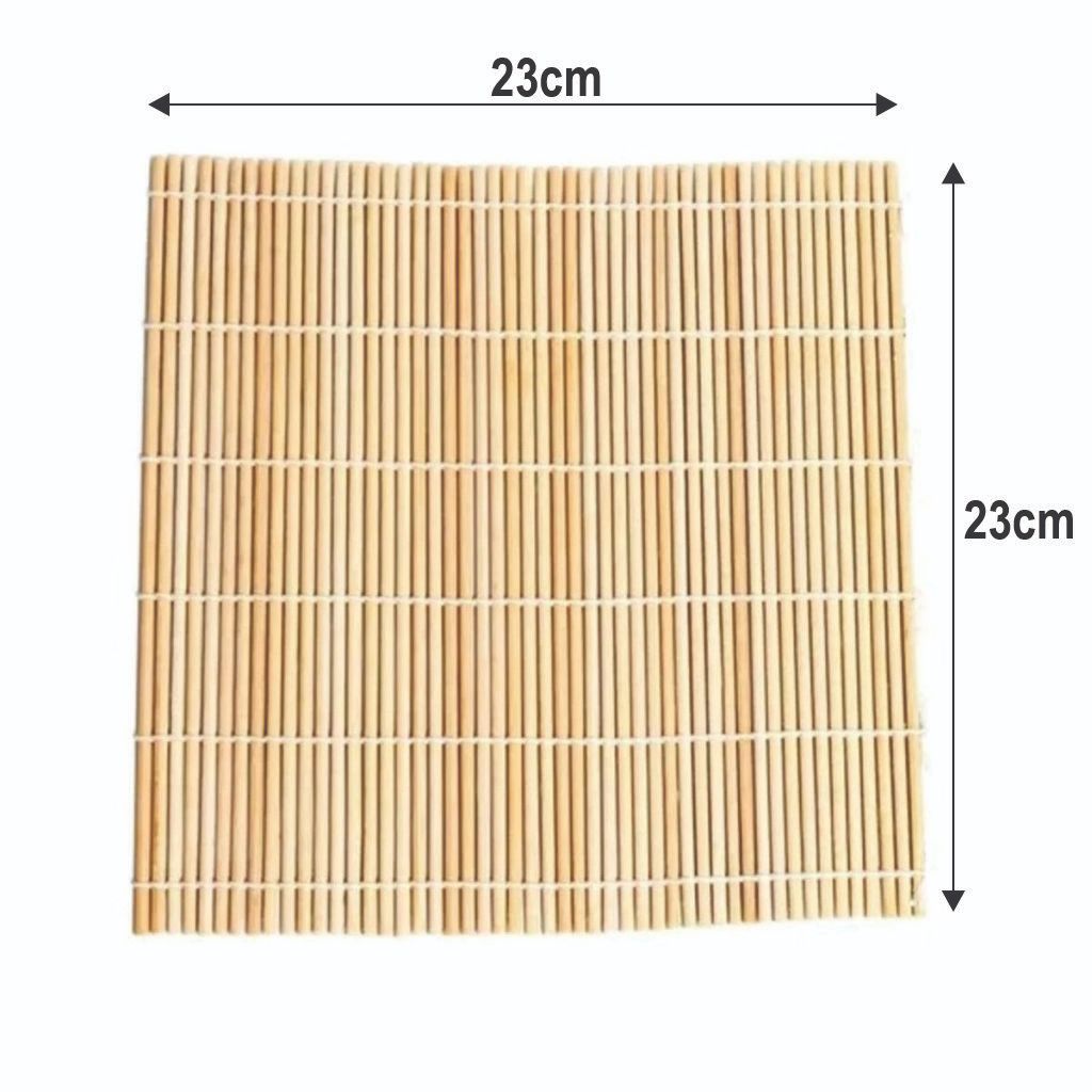 Kit Esteira Sushi e Pegador 30cm De Bambu Pinça Culinária Frituras Saladas Pães - Kit 2 ou 1 unidade — imagem 2 de 2