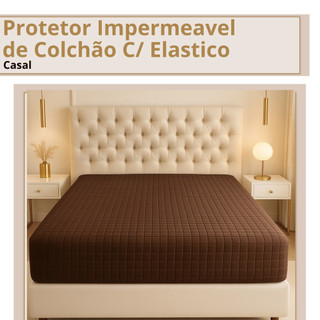 Protetor Impermeavel de Colchão Casal com Elastico em Toda Volta