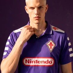 Camisa Fiorentina 1998 Nintendo Retrô Batistuta Masculina Oficial