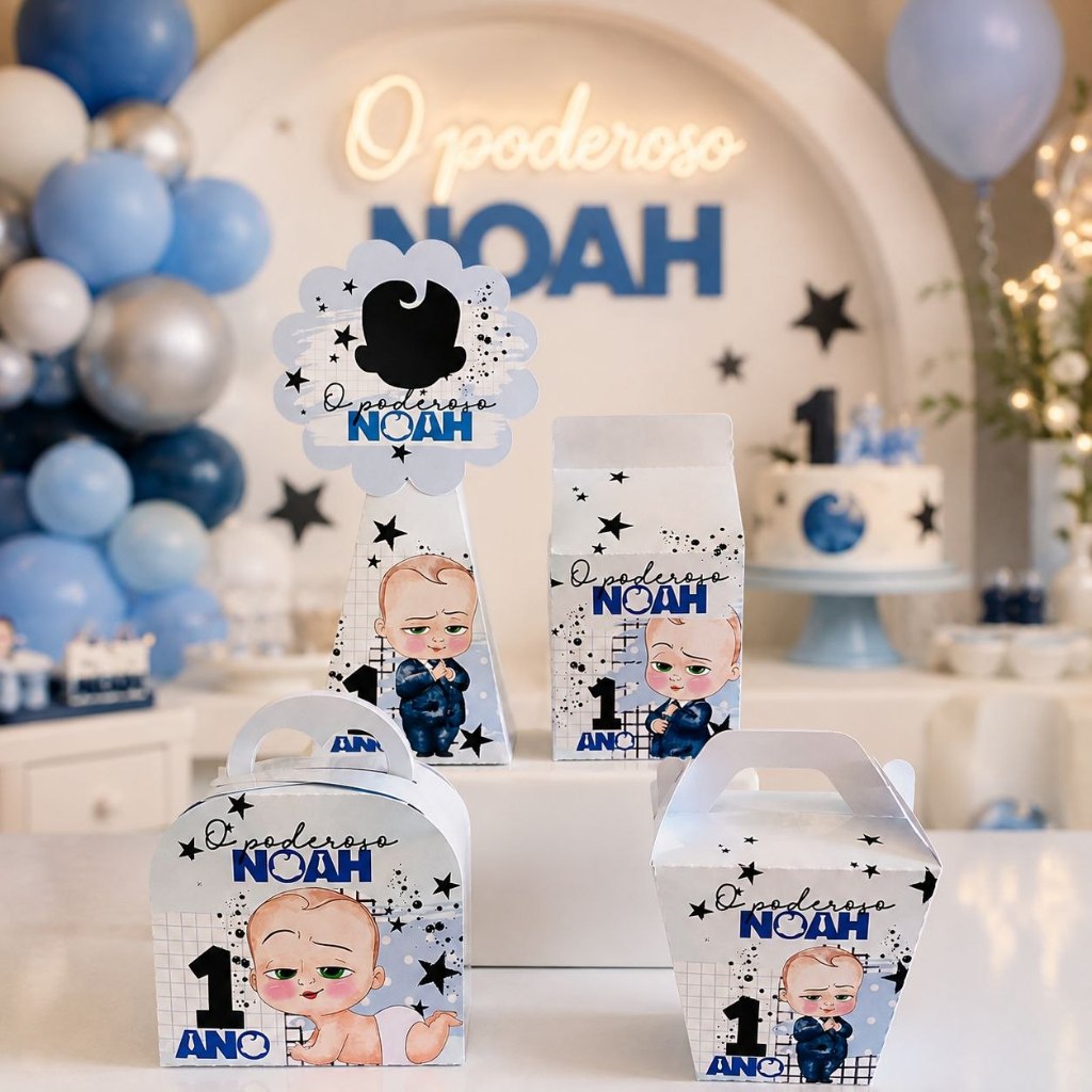 Kit Caixinhas Personalizadas Poderoso Chefinho Lembrancinha Surpresinha Para Festa Aniversario Infantil Economico