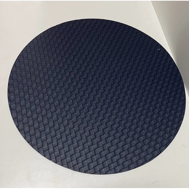 Jogo Americano Couro Trançado Azul Marinho Navy para Mesa Posta – Sousplat/Toalha de Mesa Decorativa