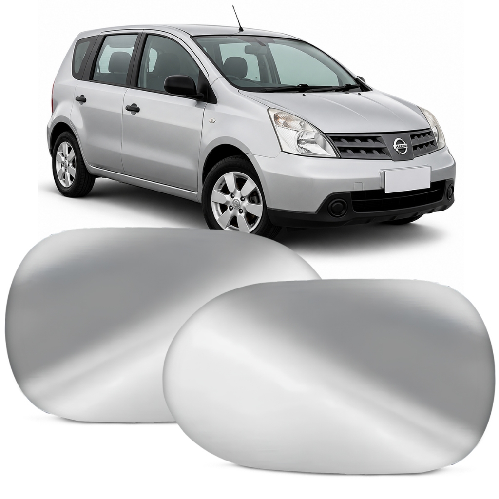 Lente Retrovisor Livina 2009 a 2014 Espelho Convexo Metalizado