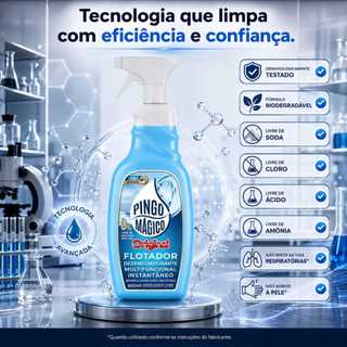 PINGO MAGICO 500ML FLOTADOR MULTIUSO DESENGORDURANTE