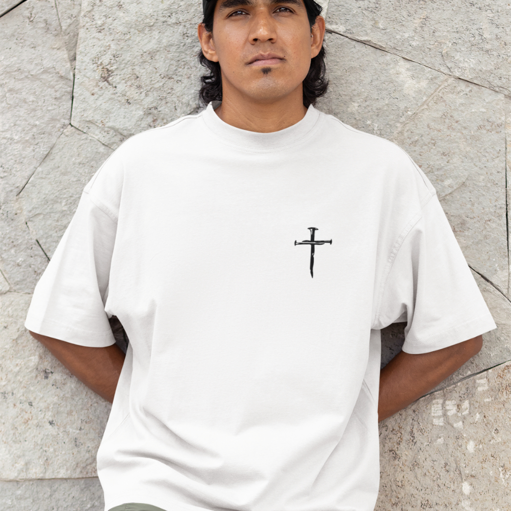 Camiseta Oversized Masculino/Feminino Treino Academia Larga Streetwear Oversize Algodão Mais de Deus