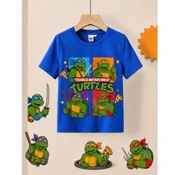 Camiseta Infantil Infanto Juvenil Tartarugas Ninjas Personagens Camisa Das Tartarugas Ninjas Pizza