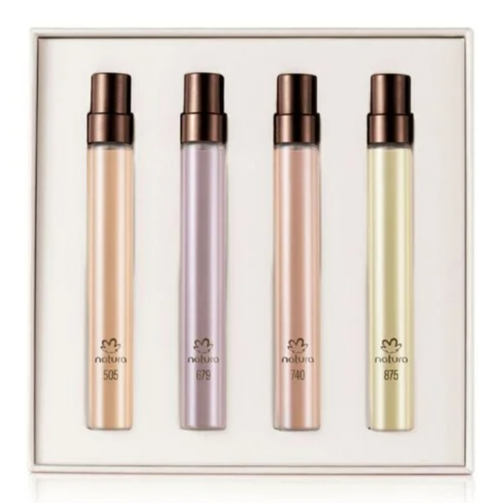 Coleção Eau de Parfum Natura Alta Perfumaria 4 unidades 10ml Cada