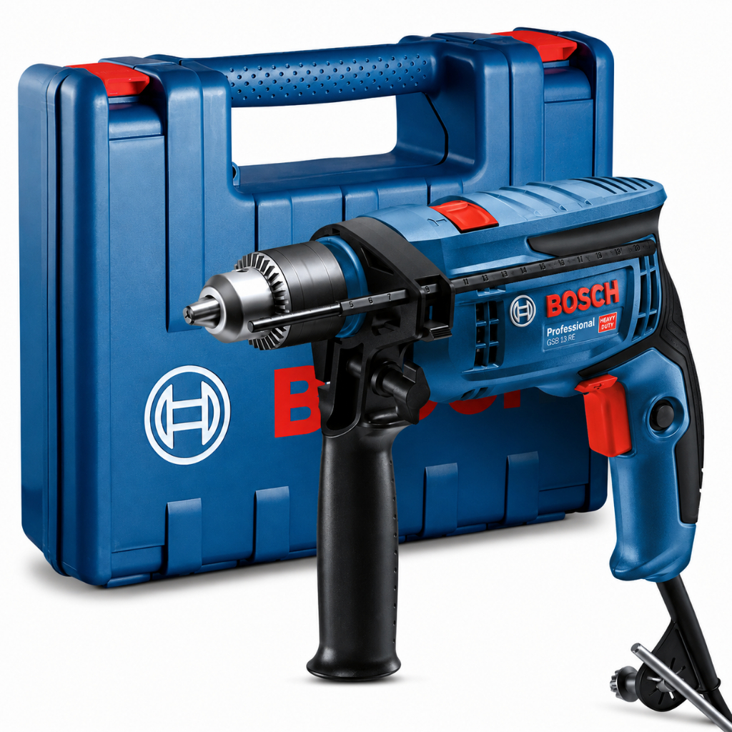 Furadeira de Impacto GSB 13 RE Bosch 750W com Maleta