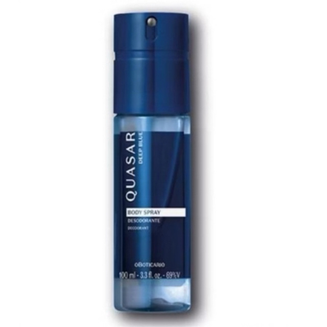 Body Spray Desodorante Quasar Deep Blue 100ml oboticario