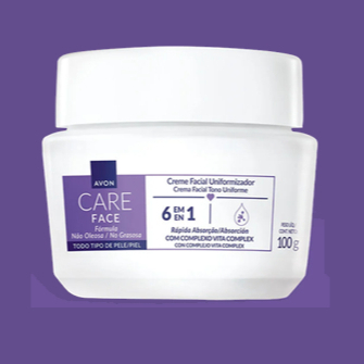 CARE CREME FACIAL UNIFORMIZADOR 6 EM 1 100G AVON
