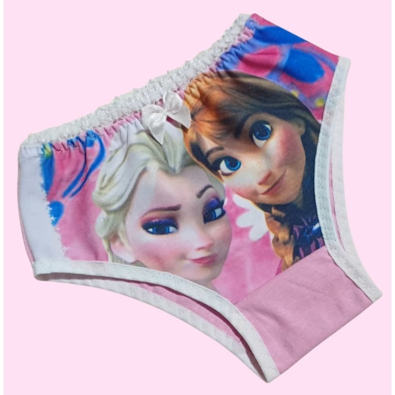 Kit 5 Calcinhas Infantil Meninas Criança Estampadas Sortidas forro algodão Promoção Atacado